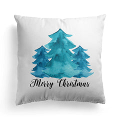 Christmas Watercolor Pillowcase Festival Homeware Heartwarming Cushion Cover