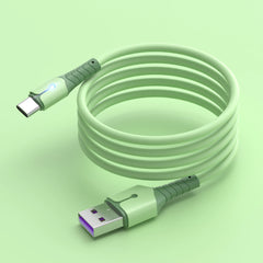 Liquid silicone data cable with light for Apple Android TYPE-C Huawei mobile phone.