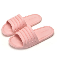 New Women Home Slippers Summer Non-slip Indoor Bathroom Sandals EVA Flat Shoes Women Men Flip Flops Slides