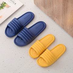 New Women Home Slippers Summer Non-slip Indoor Bathroom Sandals EVA Flat Shoes Women Men Flip Flops Slides