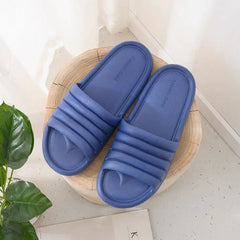 New Women Home Slippers Summer Non-slip Indoor Bathroom Sandals EVA Flat Shoes Women Men Flip Flops Slides