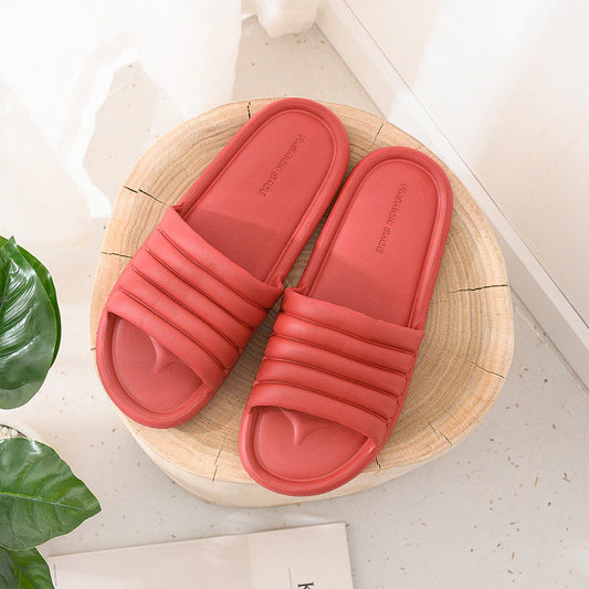 Nuevas mujeres zapatillas para el hogar verano sandalias de baño de interior sin desliz