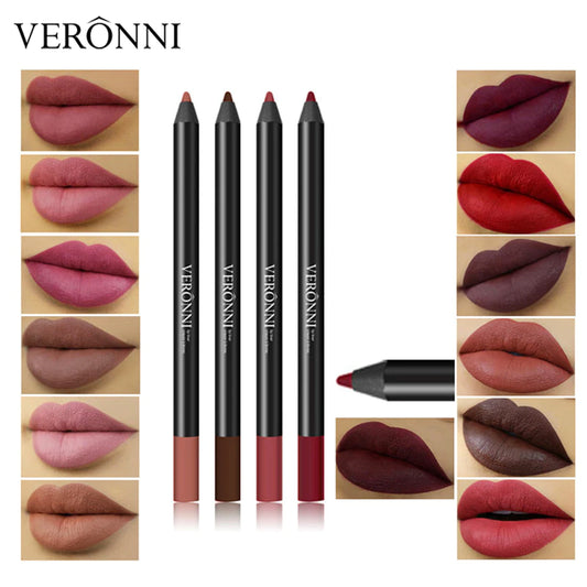 13 Colors Women Lip Liner Long Lasting Waterproof Matte Lip Pencil Contour Lip Tint Professional Makeup Tools Crayons Levre