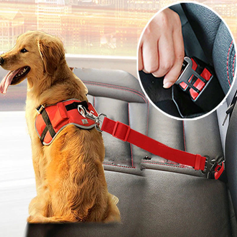 Seggiolino per auto per auto con canale di sicurezza cablaggio di sicurezza moderazione regolabile clip da viaggio regolabile clip gatto sedile per auto per tutte le auto cintura di sicurezza per cani