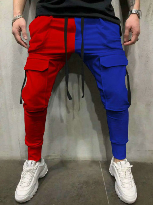 Pantalones deportivos de ocio para hombres con bolsillo para el culturismo