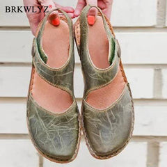 2024 Schuhe Frauen Sandalen Urlaub Strand flache Schuhe Frauen Sandalen weich bequeme Damen Sommer Outdoor Schuhe Groß 35-43