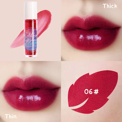 6 Colors Lip Glaze Matte Long Lasting Moisturizing Lip Gloss Glitter Dyed Liquid Lipstick Lip Oil red Lips Tint Care Makeup