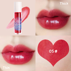 6 couleurs Glaze à lèvres Matte longue durée hydratante à lèvres hydratant brillant à paillettes teintes de rouge à lèvres liquide
