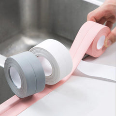 Shower Bath Sealing Tape Strips PVC Self Adhesive Waterproof Wall Sticker For Bathroom Kitchen Seal Caulk Strip Sink Mold Proof