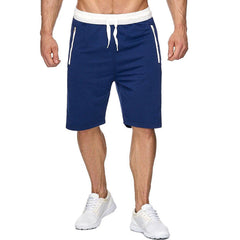 Cortos cortos activos para hombres Entrenamiento de entrenamiento de gimnasio Atlética Jogger Gym Pantalones atléticos con bolsillo con cremallera