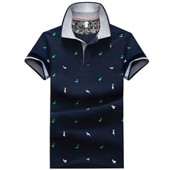 Männer Polo -Shirts bedruckte Männerhemd Kurzärmelene Summer Tops koreanischer Stil männlicher Tees Revers Polo -Hemd Designerhemd