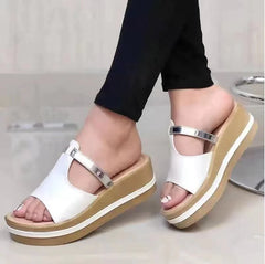 Plus Size Female Summer Thick Bottom With Slope Sandals