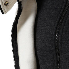 COODED Casual Herbst Winter Slim Fit Hoodie