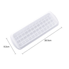 12/48/60 Grids Ice Bube Tray Plastikowe lodowe kostki Maker Forma do koktajlowej Whisky Whisky Kostka z Lid Kitchen Tool