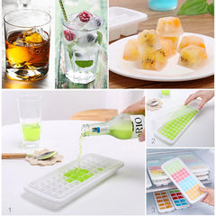 12/48/60 Grids Ice Bube Tray Plastikowe lodowe kostki Maker Forma do koktajlowej Whisky Whisky Kostka z Lid Kitchen Tool