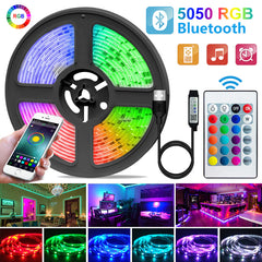 Bluetooth USB LED Strip Light SMD DC 5V USB RGB Lights Flexible LED Lamp Tape Ribbon RGB TV Desktop Diode Tape