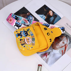 Crossbody Small Female Hip Hop Personalized Canvas Bag