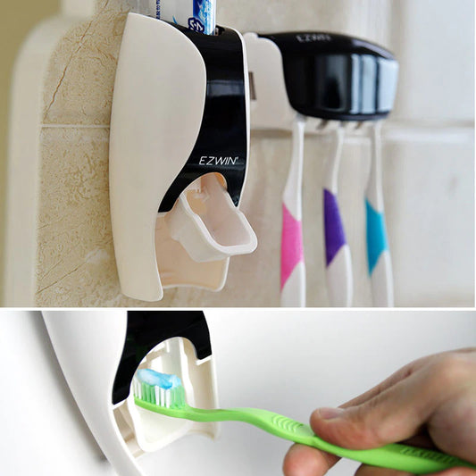 Kreative automatische Zahnpasta -Quetschzahn -Zahnbürstenspeicher ohne Löcher Waschsatz ausgenommener Treffer -Squeeze -Zahnpasta -Spender