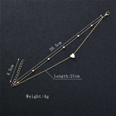 Fashionable Metal Chain Bracelet & Anklet