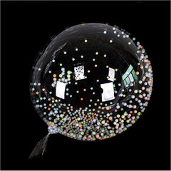 One Giant Transparent Balloon Colorful Bubble Balloon Birthday Party Wedding Decoration Balloon Anniversary BoBo Balloon.