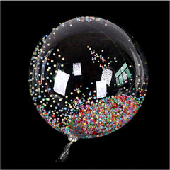 One Giant Transparent Balloon Colorful Bubble Balloon Birthday Party Wedding Decoration Balloon Anniversary BoBo Balloon.