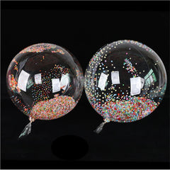 One Giant Transparent Balloon Colorful Bubble Balloon Birthday Party Wedding Decoration Balloon Anniversary BoBo Balloon.