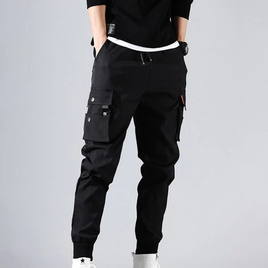 Versatile sports loose-fitting drawstring work pants