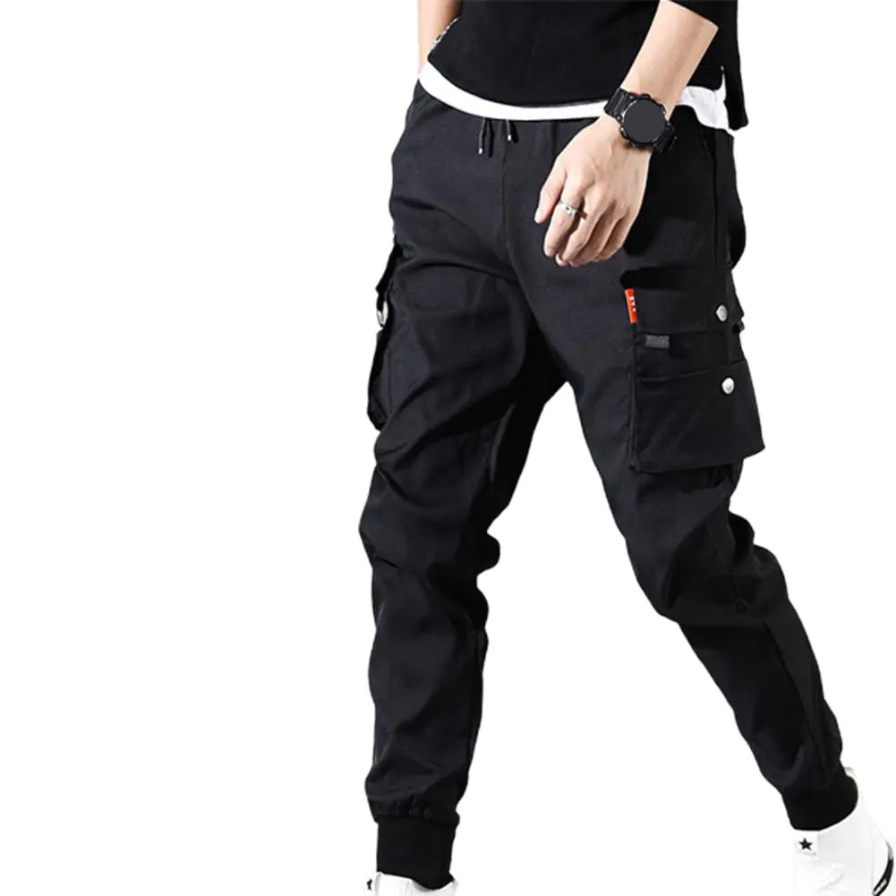 Versatile sports loose-fitting drawstring work pants