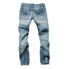 Men's High Quality Ripped Denim Biker Jeans