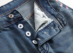 Jeans de mezcladores de mezclilla rasgados de alta calidad para hombres