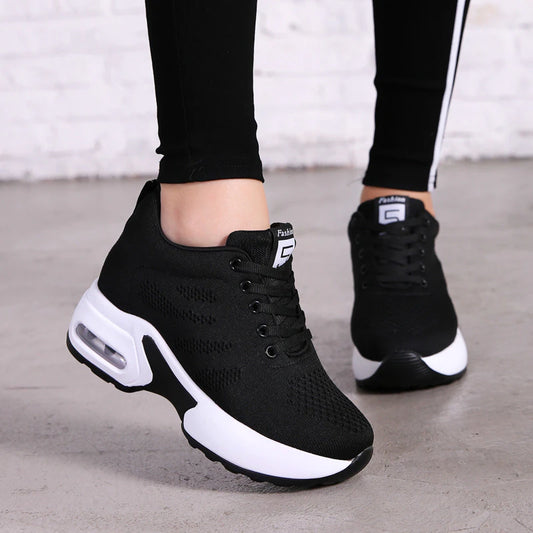 Spring Ventilation Increase Female Women's Shoes Sports Run Summer Leisure Time Casual Shoes