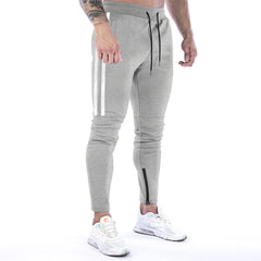 Men's Muscle Fitness Sports Long Pants Casual Running Training Slim Fit Pants