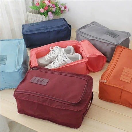 Borsa per abbigliamento per scarpe impermeabili comoda busta da viaggio da viaggio in nylon borse organizzatore portatili di smistamento della scarpa multifunzione