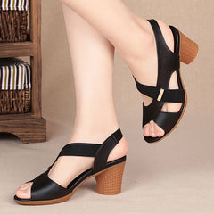 Fashion Fashion Casual Peep-Toe Anti-Slip Elastic Sandals Sodales