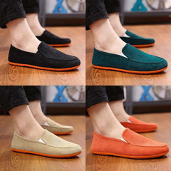 Autumn Men Flats Shoes Slip On Male Loafers Driving Moccasins Homme Men Casual Shoes Fashion Dress Wedding Footwear Summer 2022