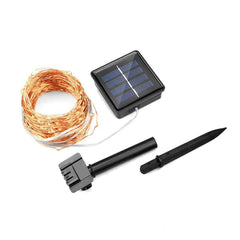 LED Outdoor Solar Lamp String Lichter 100/200 LEDs Fee Feenury Urlaub Hochzeitsfeier Garland Solar Garden wasserdicht für häusliche LED -Dekoration