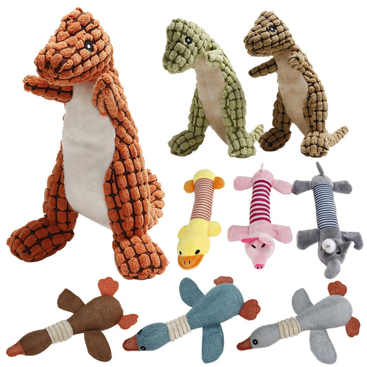 Produit pour animaux de compagnie Jouet Jouet en peluche Dinosaure à quatre pattes Animal