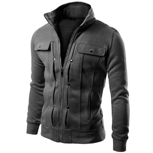 Veste de manteau de revers mince pour hommes génériques pour hommes