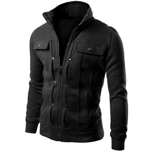 Veste de manteau de revers mince pour hommes génériques pour hommes