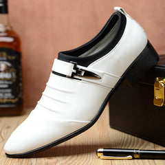 Kick à talon à talons bas pour le dessus bas Point-Toe Casual Business Anti-slip extérieur chaussures supérieures à basse coupe