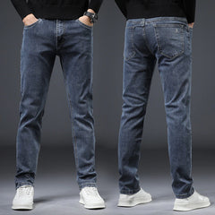 Men's Vintage Water Wash Stretch Denim Pants