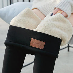 Women's High Waist Fleece Winter Thermal Pencil Pants