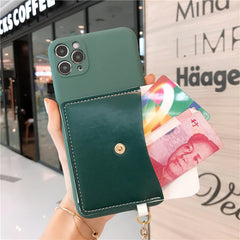 Liquid Wallet Phone Case für iPhone 14 und Huawei Ehren 50 Pro mit vollem Anti-Drop-Kartenpaket im Frauenstil