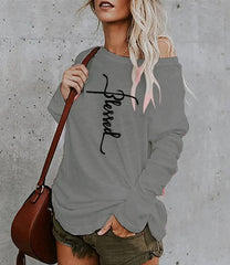 Women's Painting T Shirt Long Sleeve Basic Tops