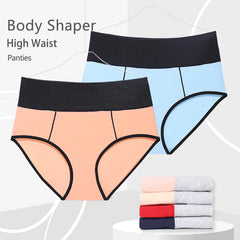 Women Wel High Waist Cotton Fitness Breve mutandine sportive Tanga