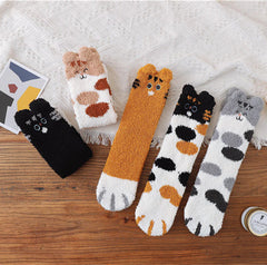 Chaussettes de patte de chat confortables pour les filles et les femmes