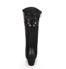 Women's Winter Square Heel Martin Boots