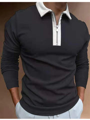 Men's Autumn Long-sleeved Polo Shirt