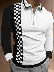 Men's Autumn Long-sleeved Polo Shirt