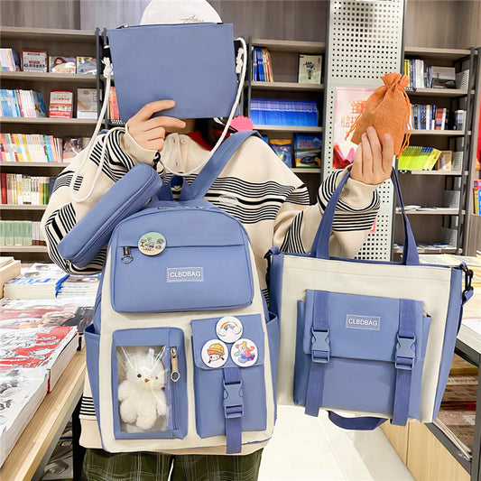 Rucksackbeutel Studentin mit hoher Kapazität Kapazität Rucksack einfacher Rucksack